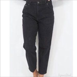 Vintage Lee Black High Rise Straight Leg Jeans